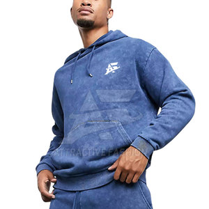 Nouvelles tenues de sport tendance, personnalisables avec votre propre logo, effet délavé, avec fermeture éclair, très chaudes. - Product Image 3