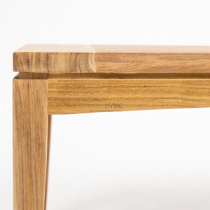 Banc Etna en teck pour extérieur, design moderne minimaliste, meubles durables et écologiques - Product Image 4