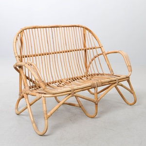 Occasional chair living room furniture wholesale supply natural <b>rattan</b> double seater <b>sofa</b> chairs - Product Image 5