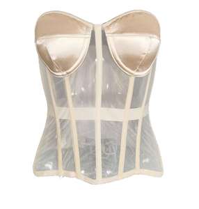 Vintage Women's Overbust Corset Tops Sexy Shapewear Breathable Eco-Friendly Leather for Plus Sizes <b>Tummy</b> <b>Control</b> Medium <b>Control</b> - Product Image 5