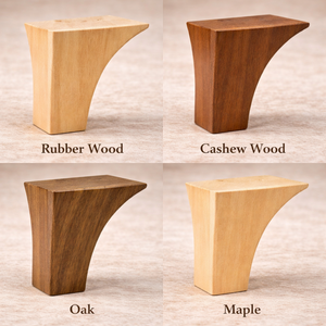 Flared Tapered Solid Wood Furniture Legs <b>Sofa</b> Cabinet Feet Replacement Unique Shape Durable Hardwood - Product Image 2