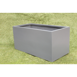 High Quality KNT Creations Classic Fiberglass Square Lightweight Durable Floor Boughpot Drainage Hole Hand Carved Finish <b>Model</b> - Product Image 2