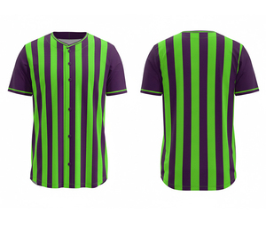 Fournisseur d'uniformes de baseball personnalisés, maillot sublimé léger à manches courtes, logo et numéros personnalisés |   Base en polyester respirant - Product Image 2