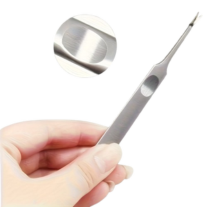 Outil de nettoyage des ongles en acier inoxydable à double extrémité pour la manucure et les soins des cuticules, accessoire de beauté professionnel réutilisable - Product Image 3