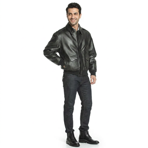 High Quality Men's Genuine <b>Leather</b> <b>Jacket</b> Pakistan-Made Top Product for <b>Winter</b> Best Price with Decorative Pocket <b>jacket</b> for men - Product Image 1