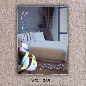 Art Decor Style Modern V-Groove <b>Mirror</b> Frameless Wall-Mounted <b>Lightweight</b> Eco-Friendly - Product Image 5