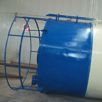 Zeyu Q235 50t Elektrikli Çelik Uçucu Kül Cıvatalı Ayrık Dikey Çimento Tozu Depolama Silosu, İnşaat için PLC ve Şanzımanlı