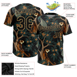 เสื้อเบสบอลแบบกำหนดเอง/เสื้อเบสบอลสั่งทำพิเศษ/เสื้อเบสบอลพิมพ์ลายแบบซับลิเมชั่น เสื้อเบสบอลแบบ OEM ODM - Product Image 6