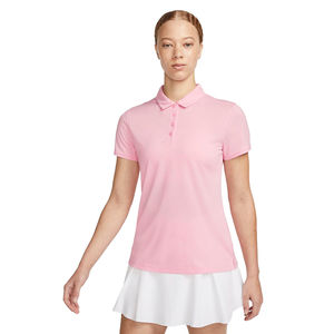 Nouveau Polo de Golf Femme Tricoté Imprimé Coupe Slim Manches Courtes Boutonné Col Chemise Décontractée Collection Été 2026 - Product Image 1