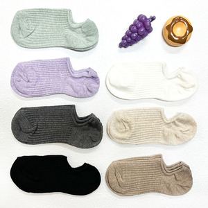 Made in Korea Women's No-Show <b>Socks</b> with Silicone Heel Grip K04 - Product Image 2