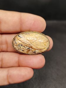 Nueva Llegada: Cabujón de Latón Ranurado con Jaspe Pictórico, Gema Suelta de Cristal Curativo Increíble para Fabricación de Joyas y Engaste de Bisel - Product Image 2