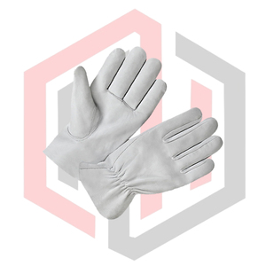 Guantes de Seguridad de Piel de Cabra, Antideslizantes, Antiestáticos, Anticorte, con Puño Ajustable, Suaves y Lisos, Unisex - Product Image 2