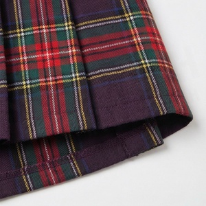 Women's Plaid <b>Pleated</b> <b>Mini</b> <b>Skirt</b> Regular Waist Woven Polyester All Seasons Style - Product Image 6