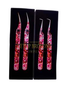 Meilleure pince à cils GETUP BROSONS IMPEX en acier inoxydable, revêtement papier, design pour poupées, pour volume de cils à 90 degrés et 45 degrés - Product Image 3