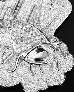 Collar Personalizado Estilo Hip Hop con Letra de Moissanita VVS, Chapado en Oro de 18K sobre Plata 925, con Colgante de Nombre con Engaste de Garra Certificado para Hombre - Product Image 3