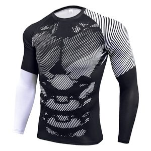 เสื้อคอมเพรสชั่นออกกำลังกาย OEM ขายส่ง เสื้อคอมเพรสชั่นผู้ชายแบบรัดรูป ระบายอากาศได้ดี ผู้ผลิตชุดกีฬา เสื้อผ้ากีฬาผู้ชาย - Product Image 2