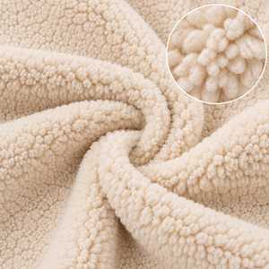 <b>Fleece</b> <b>Sherpa</b> Hooded Sweatshirt Beige Casual Winter Wear Anti-Pilling Knitted Pullover Solid Color Men's Hoodies & Sweatshirts - Product Image 6