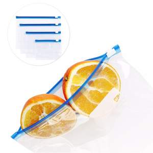 Bolsas Ziplock transparentes para congelador 2024, embalaje duradero a prueba de fugas para alimentos, almacenamiento de utensilios de cocina frescos reutilizables fabricado en Vietnam - Product Image 3