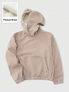 Pasamontañas con estampado de cuadros, sudaderas personalizadas para hombre, ropa de marca estadounidense, máscara facial para clima frío, a prueba de viento, con capucha, suministro del fabricante - Product Image 2