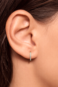 Pendientes de Diamantes Cultivados en Laboratorio, Oro Sólido, Unisex, Sintéticos, Regalo de Aniversario o Boda, Corte Excelente, Certificados por IGI - Product Image 4