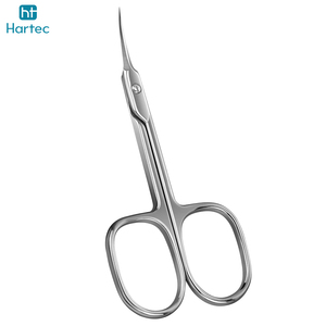 Tijeras de uñas de acero inoxidable con hoja curva, herramienta de manicura de precisión para recortar cejas y pestañas, y cuidado de la piel seca, precio al por mayor. - Product Image 3