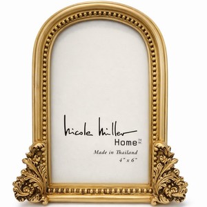 <b>Gold</b> Finish Oval Photo <b>Frame</b> Decorative Display <b>Frame</b> for Pictures Tabletop Wall Hanging Modern Classic Home Hotel Decoration - Product Image 1