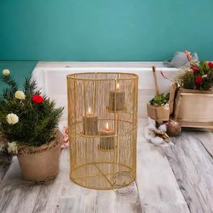 Support de bougie décoratif en métal, idéal pour la maison, le salon, la table à manger et les décorations de mariage, disponible au meilleur prix - Product Image 2