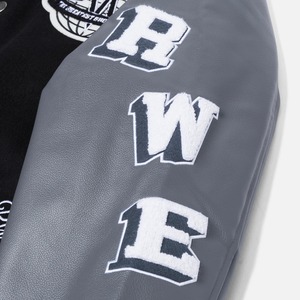 แจ็คเก็ตบอมเบอร์หนังแกะทรงเรโทรเทรนดี้แบรนด์ดัง สไตล์ไฮสตรีท สำหรับผู้ชายและผู้หญิง ผ้าแคนวาสผสมคอตตอน ใส่ได้ทั้งฤดูใบไม้ผลิ ฤดูใบไม้ร่วง และฤดูหนาว - Product Image 6