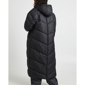 Manteau long matelassé en coton OEM pour femme, résistant à l'eau, style décontracté chic pour les affaires, grandes tailles, pliable, idéal pour l'hiver. - Product Image 2