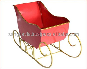 Maceta con figuras de trineo de Papá Noel para decoración navideña para coronas y guirnaldas - Product Image 2