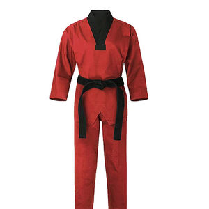 Uniformes Ligeros de Taekwondo Elásticos para Hombre y Mujer, Material de Poliéster/Algodón, Servicio OEM/ODM Disponible, Entrenamiento de Artes Marciales - Product Image 1