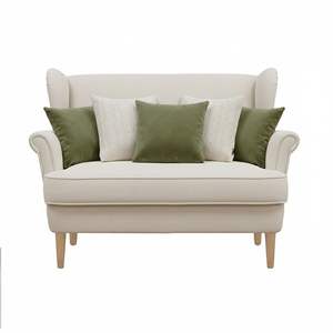 Juego de 5 Fundas de Almohada Decorativas SOGA, Color Verde Salvia, Terciopelo, con Cubierta de Punto Trenzado Crema - Product Image 1