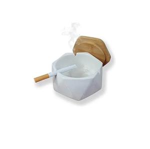 Cenicero de Granito de Lujo, Cenicero Cuadrado de Piedra Resistente con Soporte para Cigarros, Ceniceros de Mármol Natural para Salón o Patio - Product Image 6