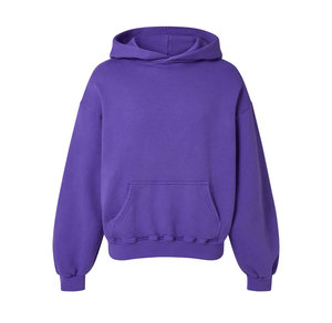 Haut à capuche rouge pour homme, coupe ample, manches longues, patchwork à carreaux, personnalisé, sans cordon de serrage, style décontracté - Product Image 4