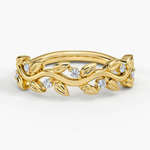 สายรัดข้อมือเพชรรูปใบไม้ที่ได้รับแรงบันดาลใจจากธรรมชาติอันอ่อนโยน LR - Product Image 1