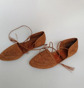 Sandalias de rafia natural, zapatos de rafia para mujer, mules de rafia hechos a mano, sandalias de verano, regalo para ella, rafia marroquí - Product Image 1