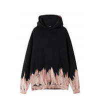Sweat à capuche surdimensionné personnalisé 2024, effet délavé, 100 % coton, haute qualité, style vintage, pour hommes