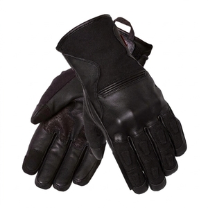 Black Leather Full Finger <b>Motorbike</b> Racing Gloves Non Slip Waterproof Breathable for Outdoor Riding Unisex - Product Image 1