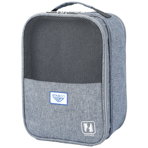 Sac à chaussures de voyage portable en polyester imperméable OEM/ODM avec fermeture éclair, couleur naturelle, durable, étuis cosmétiques, rangement extérieur, vente en gros - Product Image 4