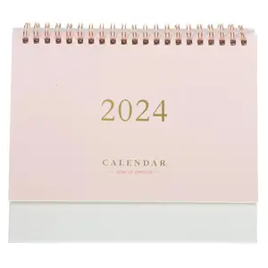 2024 calendrier de bureau décoratif bureau debout papier accessoires pour la maison délicat Mini étudiant Decore