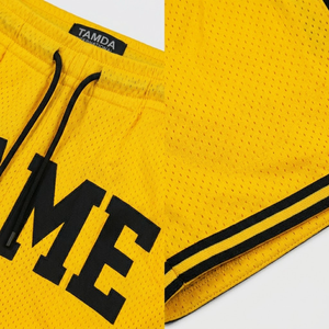 Custom <b>Men's</b> Basketball <b>Shorts</b> Heavy Mesh | <b>Patch</b> Embroidery Quick Dry High Quality <b>Shorts</b> With Pockets - Product Image 4