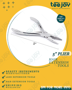 TEEJAY New Arrival Wholesale Plasma Rainbow Hair Extension <b>Plier</b> <b>Set</b> for use with micro rings or bond removal #15010 - Product Image 3