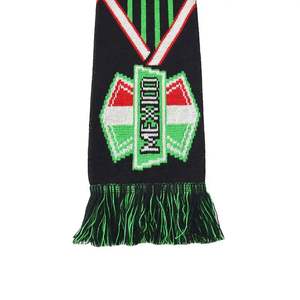 Écharpes de football d'hiver carrées double face 100 % acrylique tricotées écologiques pour supporters, design personnalisé, services OEM, chaleur - Product Image 5