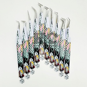 Top vente pince à épiler modèles pince à épiler extension de cils Logo de marque privée pince à épiler vison en acier inoxydable emballage durable vison - Product Image 2