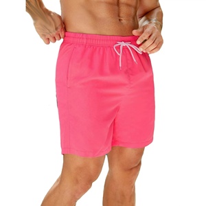Shorts de bain pour hommes personnalisés à séchage rapide, taille mi-haute avec cordon de serrage, décontractés, 100 % polyester, pour l'été et la plage - Product Image 6