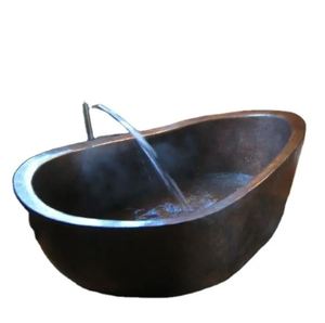 Bañera de Cobre Independiente de Lujo con Acabado Brillante, Bañera de Metal para Baño - Product Image 2