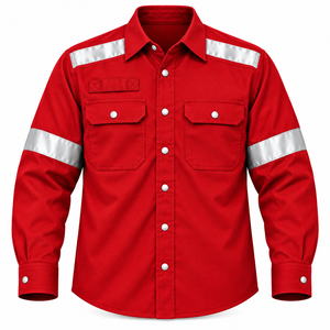 Wholesale Men <b>Flame</b> Resistant <b>Shirt</b> Oil Tanker Marine Safety Work <b>Shirt</b> Reflective Tape Custom Men's Heavy Duty Offshore Uniform - Product Image 1