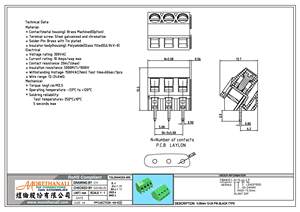 Bloque de terminales TBH051-A15-xx de 5.08 mm, conectores inclinados - Product Image 2