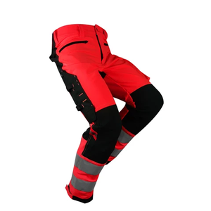 Pantalon de travail haute visibilité RICSA INTERNATIONAL pour homme, orange, certifié CE, bandes réfléchissantes, polyester, détection des aiguilles - Product Image 4