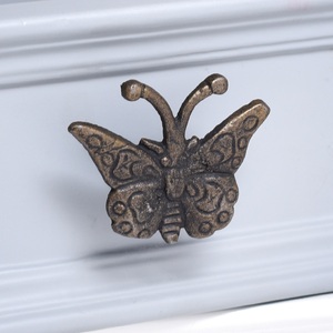 Poignées de meuble en laiton de qualité supérieure, style vintage, en forme de papillon, dorées, pour tiroirs de cuisine et commodes - Vente en gros - Product Image 1